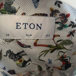Eton animal/plant print shirt